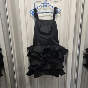 Nancy Bracoloni For Vijack Vintage Black Ruffled Dress Size M?